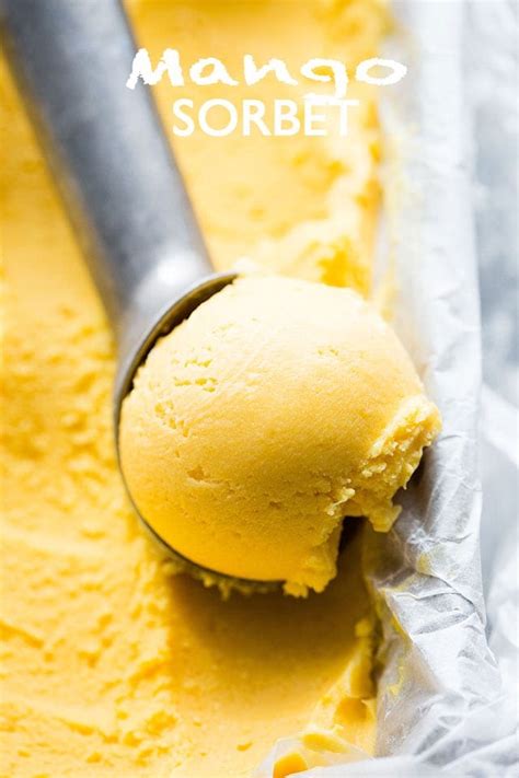 mango-sorbet-recipe-easy-mango-dessert image