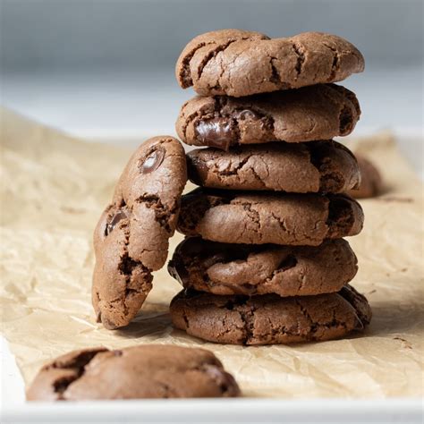 vegan-double-chocolate-oat-flour-cookies-my-quiet image