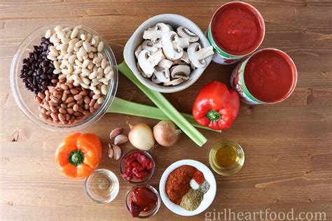 three-bean-chili-meatless-chili-recipe-girl-heart-food image