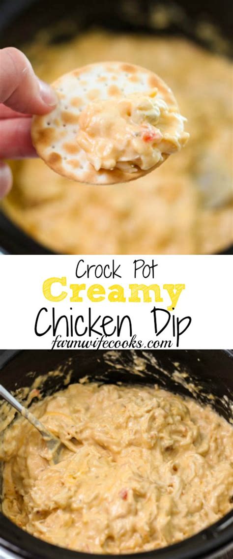 crock-pot-creamy-chicken-dip-the-farmwife-cooks image