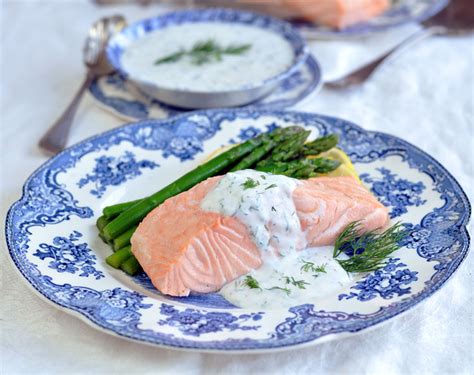poached-salmon-with-creamy-dill-sauce-former-chef image