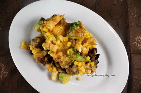 leftover-turkey-and-stuffing-casserole-foody image
