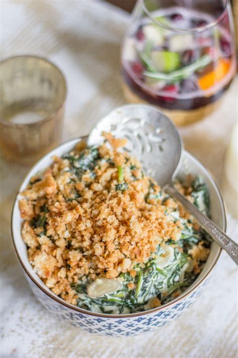 easy-creamy-spinach-with-crispy-breadcrumbs image
