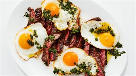 steak-and-eggs-with-salsa-verde-recipe-bon-apptit image