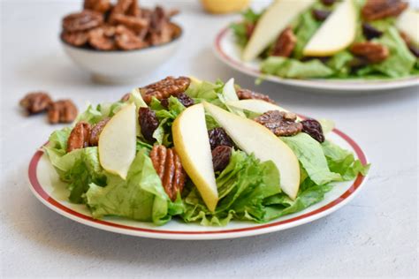 pear-salad-with-candied-pecans-and-balsamic-vinaigrette image