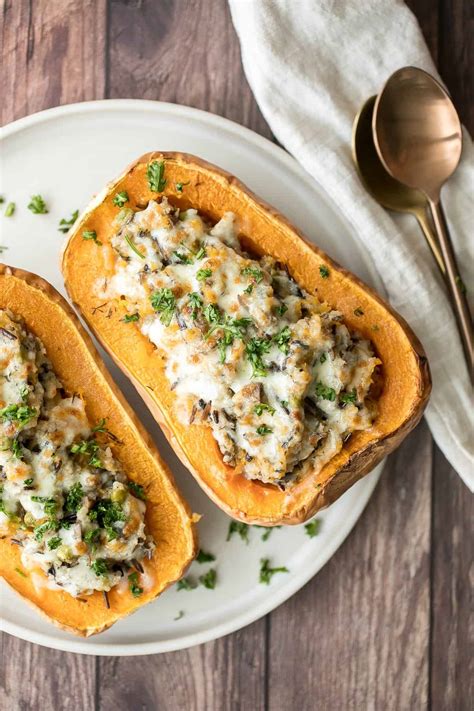 stuffed-butternut-squash-with-wild-rice-ahead-of-thyme image