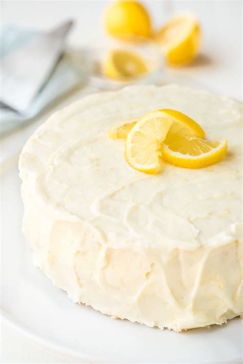 lemon-cake-recipe-with-lemon-cream-cheese-frosting image