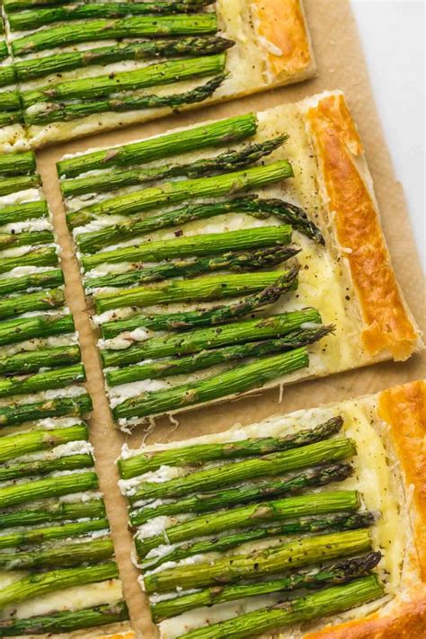 easy-asparagus-tart-made-with-puff-pastry image
