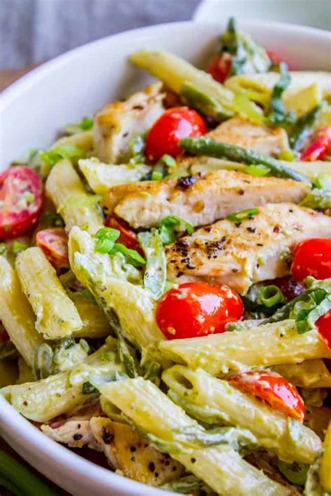 30-minute-pesto-penne-with-chicken-and-cherry image
