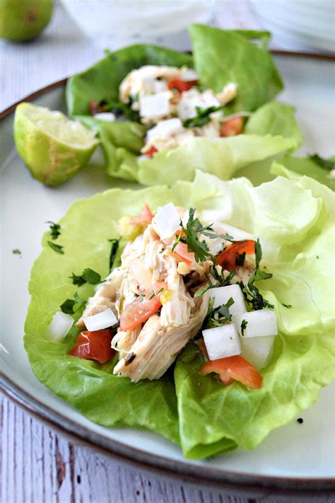 cilantro-lime-chicken-lettuce-wraps-low-carb image