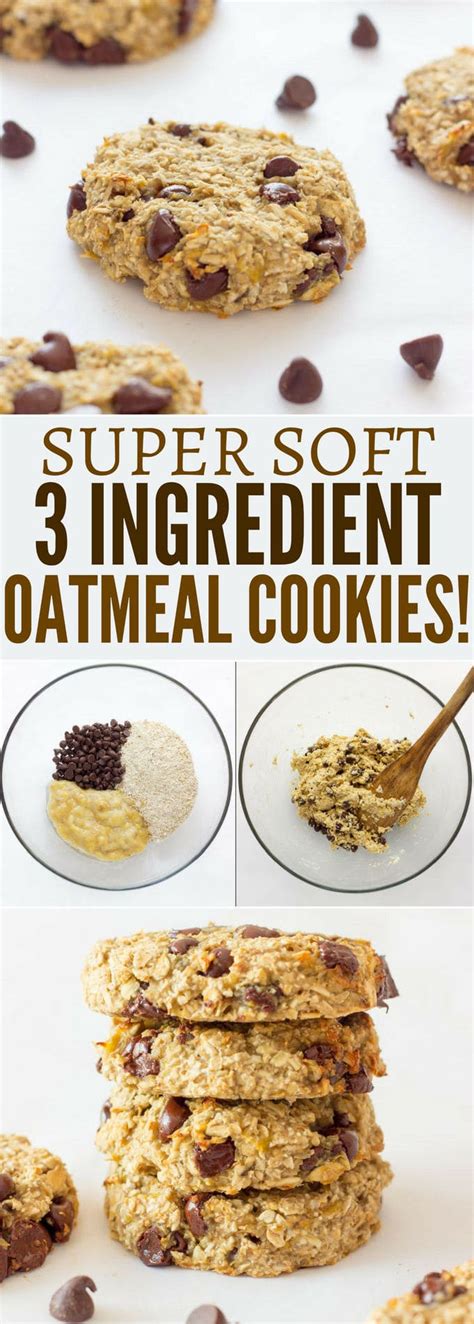 3-ingredient-banana-oatmeal-cookies-one-clever-chef image