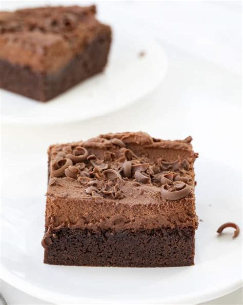 chocolate-mousse-brownies-i-am-baker image