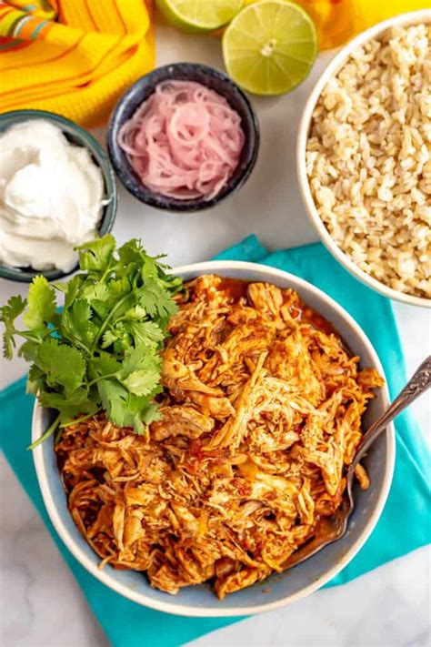 slow-cooker-mexican-shredded-chicken-3-ingredients image