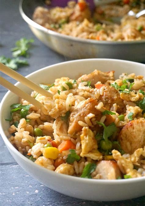 healthy-chinese-chicken-egg-fried-rice-recipe-my image