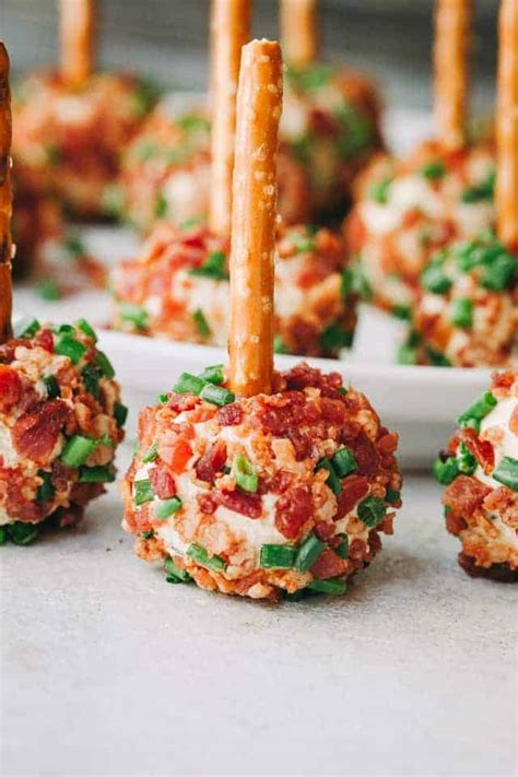 bacon-and-chives-cheese-balls-recipe-diethood image