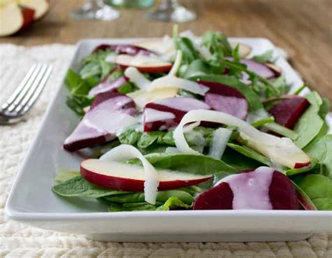 beet-and-kale-salad-with-apples-and-creamy-tangy image