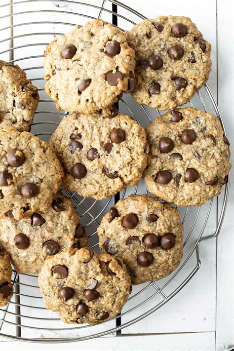vegan-oatmeal-chocolate-chip-cookies-gluten-free image