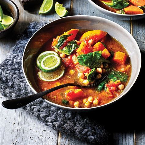 chunky-squash-chickpea-lime-soup-healthy image