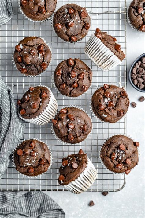 blender-double-chocolate-spinach-muffins-ambitious image