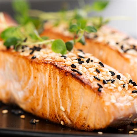 pan-seared-salmon-with-sesame-seed-crust-bigoven image