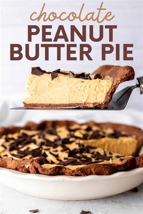 chocolate-peanut-butter-pie-recipe-no-bake-filling image