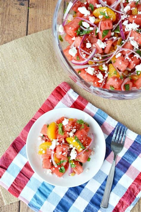 watermelon-mandarin-mint-salad-with-feta-cheese image
