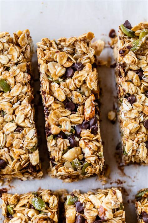 healthy-granola-bars-easy-homemade-recipe-wellplatedcom image
