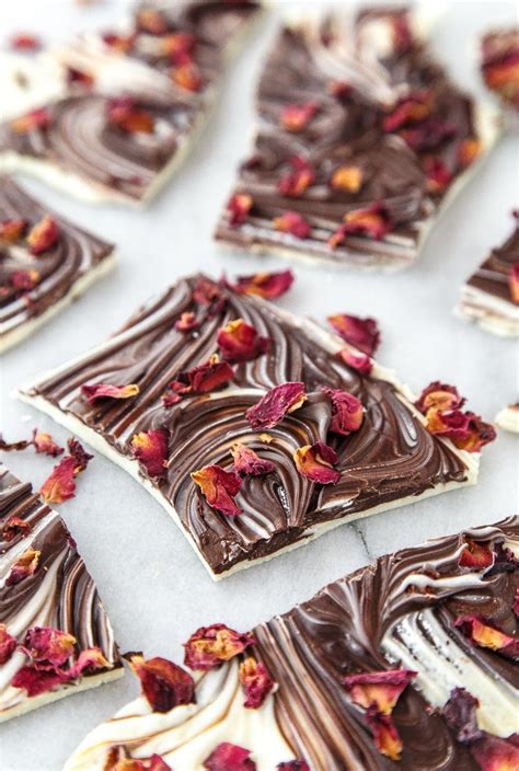 rose-petal-chocolate-bark-recipe-dessert-for-two image