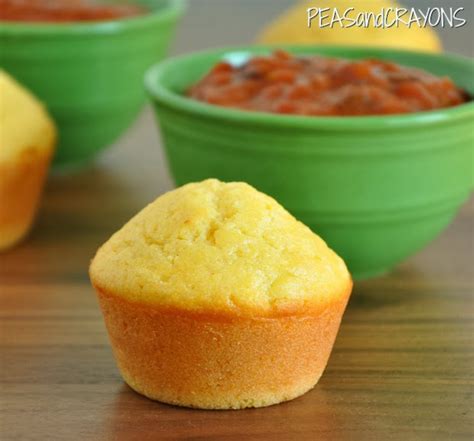 fluffy-bakery-style-cornbread-muffins-peas-and-crayons image