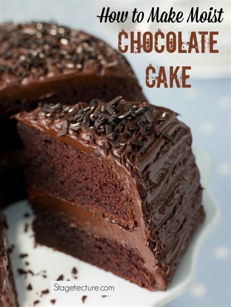 how-to-make-moist-chocolate-cake-from-scratch-stagetecture image