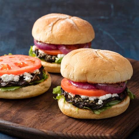 grilled-portobello-burgers-with-goat-cheese-and-arugula image