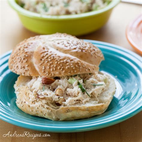 chicken-salad-with-almonds-and-rosemary-andrea image