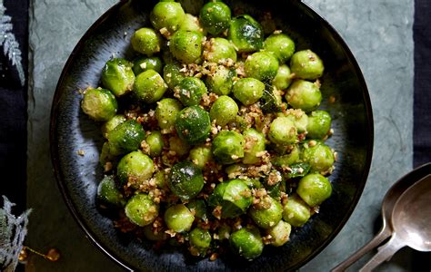 french-style-garlic-butter-brussels-sprouts image