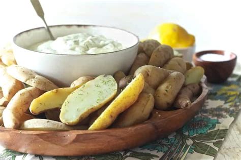 fingerling-potatoes-with-lemon-dill-aioli-the-noshery image