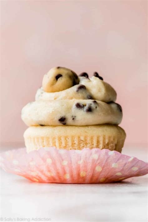 molten-cookie-dough-cupcakes-sallys-baking-addiction image