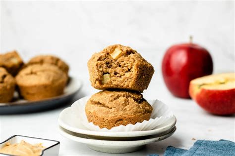 healthy-apple-cinnamon-muffins-vegan-gluten-free image