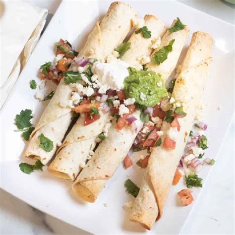 baked-flautas-de-pollo-served-from-scratch image