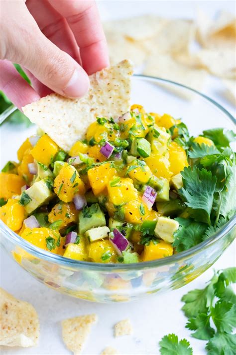 fresh-mango-avocado-salsa-recipe-evolving-table image