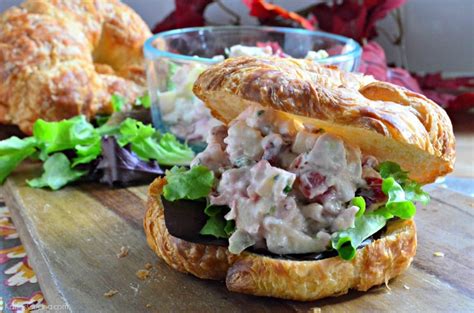 cranberry-turkey-salad-on-croissants-katies-cucina image