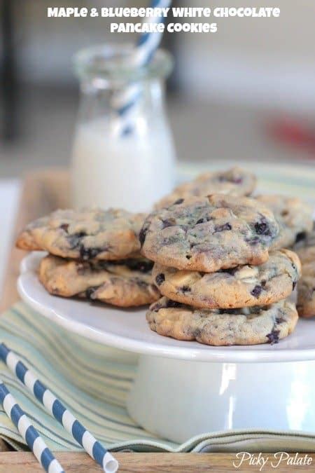 blueberry-pancake-mix-cookies-picky-palate-easy image