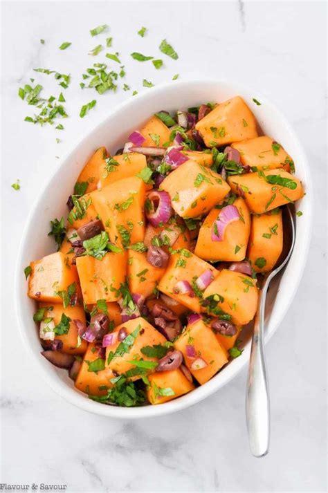 mediterranean-cantaloupe-salad-with-olives image