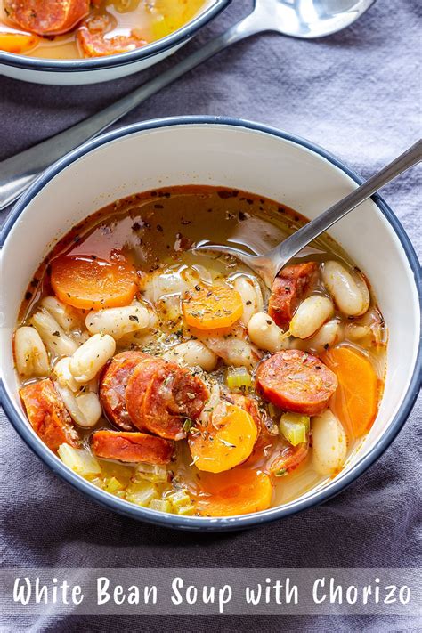 white-bean-soup-with-chorizo-happy-foods-tube image