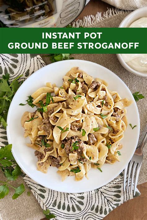 instant-pot-ground-beef-stroganoff-meatloaf-and image