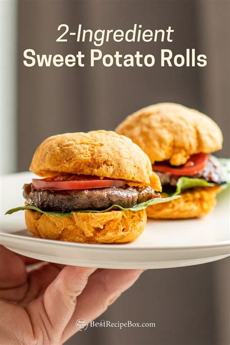 sweet-potato-rolls-recipe-or-bread-2-ingredients-easy image