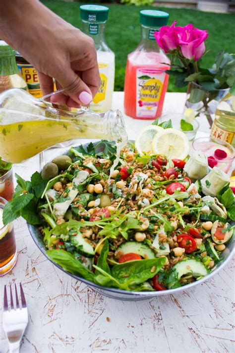 mediterranean-farro-salad-with-sweet-zesty-lemonade image