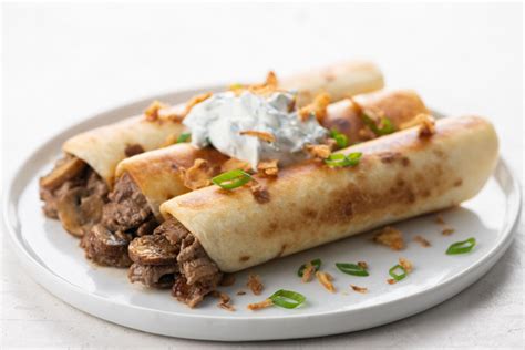 fiesta-steak-mushroom-flautas-recipe-home-chef image