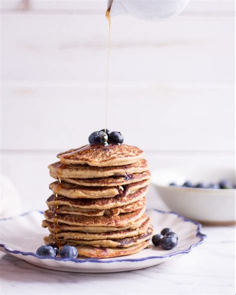 healthy-blueberry-millet-pancakes-heavenlynn-healthy image