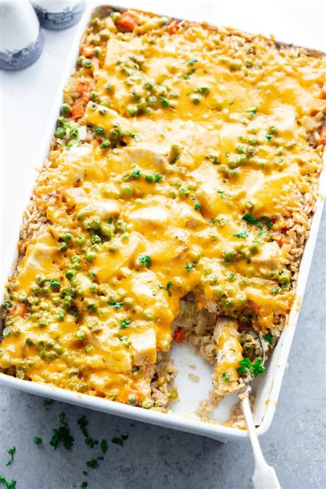 creamy-cheesy-chicken-and-rice-casserole-from-scratch image