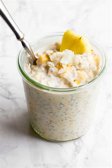 healthy-tropical-coconut-overnight-oats image