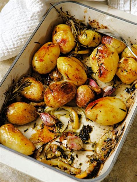 roast-potatoes-with-lemon-rosemary-and-thyme image